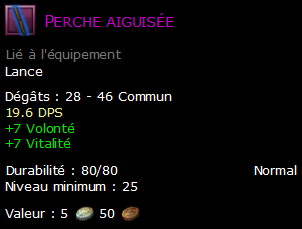 Perche aiguisée