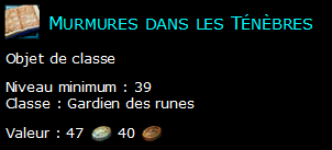 Murmures dans les Ténèbres