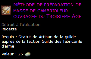 Méthode de préparation de masse de cambrioleur ouvragée du Troisième Age