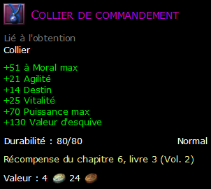 Collier de commandement