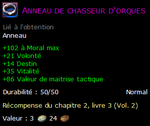 Anneau de chasseur d'orques