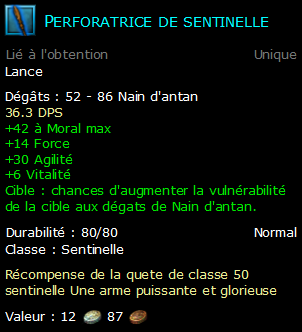 Perforatrice de sentinelle