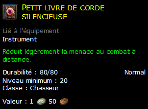 Petit livre de corde silencieuse