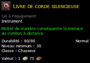 Livre de corde silencieuse