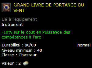 Grand livre de portance du vent