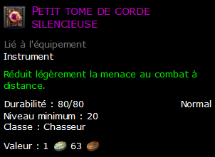 Petit tome de corde silencieuse