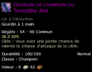 Gourdin de champion du Troisième Age