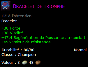 Bracelet de triomphe