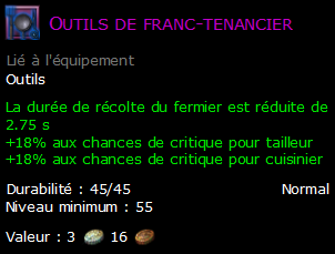 Outils de franc-tenancier