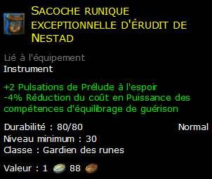 Sacoche runique exceptionnelle d'érudit de Nestad