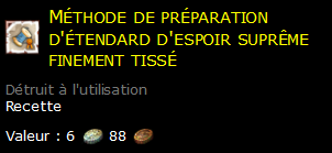 Méthode de préparation d'étendard d'espoir suprême finement tissé