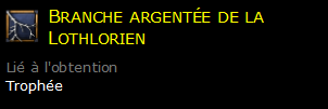 Branche argentée de la Lothlorien