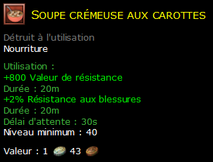 Soupe crémeuse aux carottes