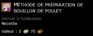 Méthode de préparation de bouillon de poulet