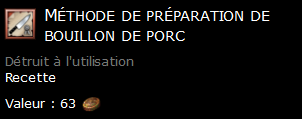 Méthode de préparation de bouillon de porc