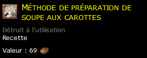 Méthode de préparation de soupe aux carottes