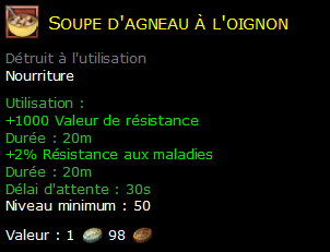 Soupe d'agneau à l'oignon