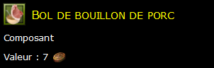 Bol de bouillon de porc