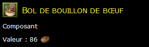 Bol de bouillon de bœuf