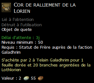 Cor de ralliement de la Lorien