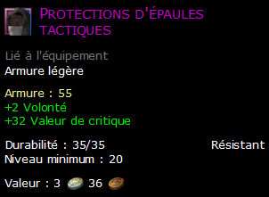 Protections d'épaules tactiques