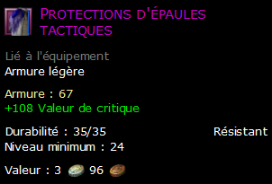 Protections d'épaules tactiques