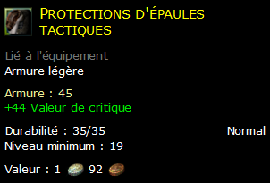 Protections d'épaules tactiques