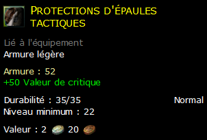 Protections d'épaules tactiques