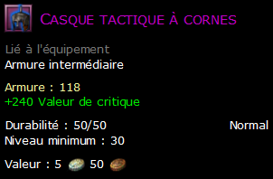 Casque tactique à cornes