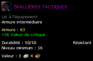 Spallières tactiques