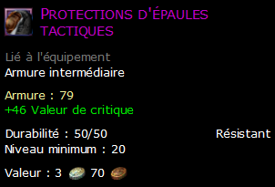 Protections d'épaules tactiques