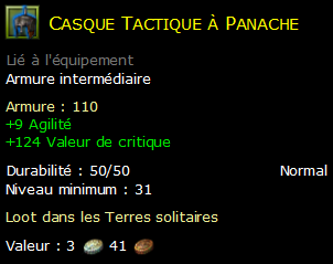 Casque Tactique à Panache