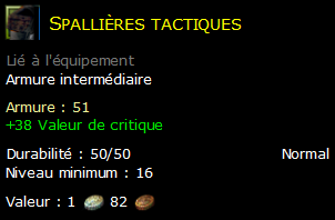 Spallières tactiques