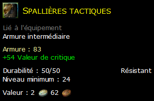 Spallières tactiques