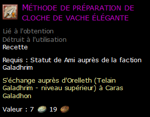 Méthode de préparation de cloche de vache élégante