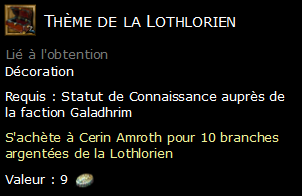 Thème de la Lothlorien