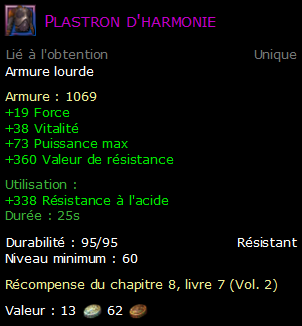 Plastron d'harmonie