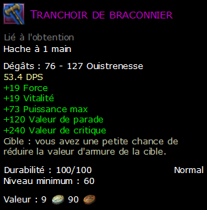 Tranchoir de braconnier