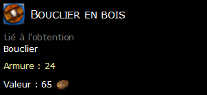 Bouclier en bois