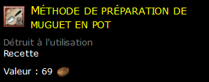 Méthode de préparation de muguet en pot