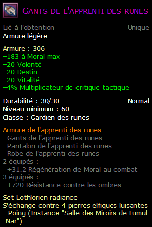 Gants de l'apprenti des runes