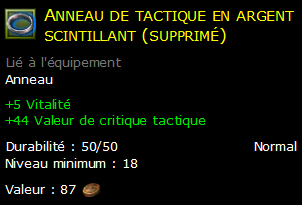 Anneau de tactique en argent scintillant (supprimé)