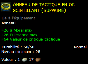 Anneau de tactique en or scintillant (supprimé)