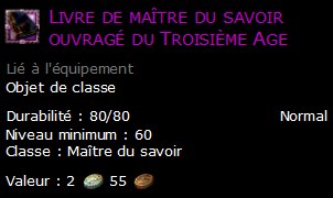 Livre de maître du savoir ouvragé du Troisième Age