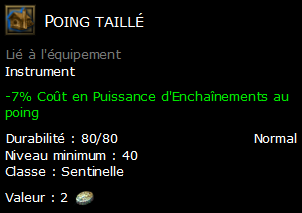 Poing taillé