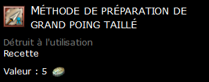 Méthode de préparation de grand poing taillé