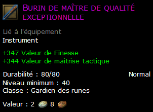 Burin de maître de qualité exceptionnelle