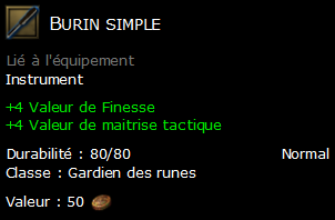 Burin simple