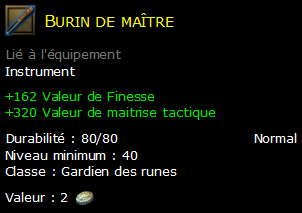 Burin de maître