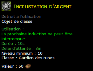 Incrustation d'argent